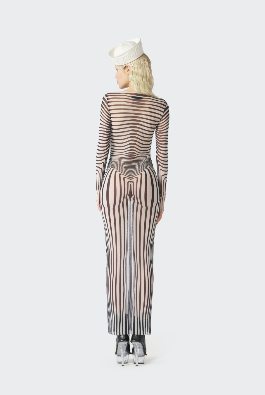 Dress Like Jean Paul Jean Paul Gaultier | The Navy Blue Body Morphing Dress