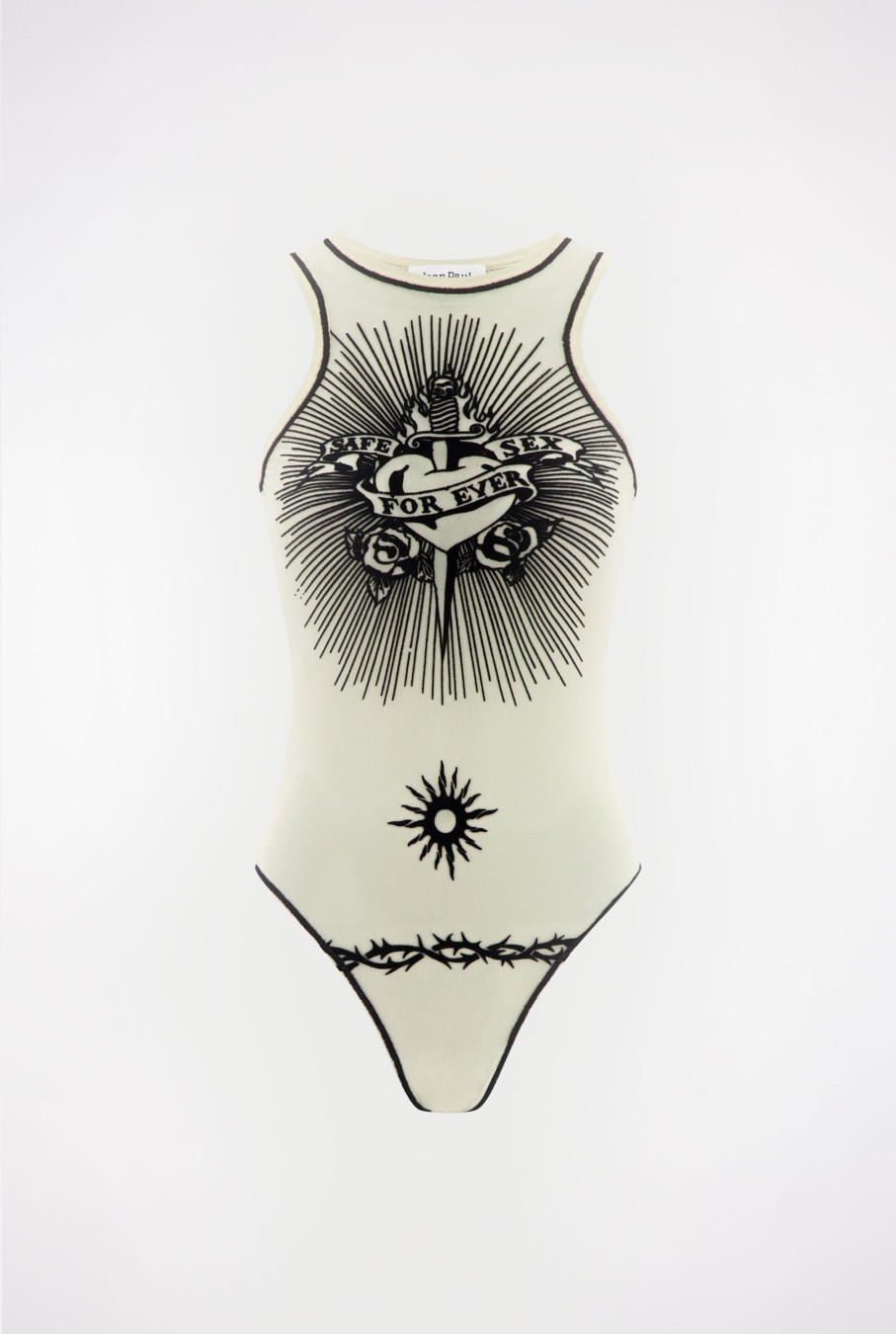 Tattoo Collection Jean Paul Gaultier | The White Safe Sex Tattoo Bodysuit