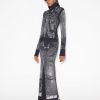 Denim Jean Paul Gaultier | The Black Denim Trompe L'Oeil Skirt