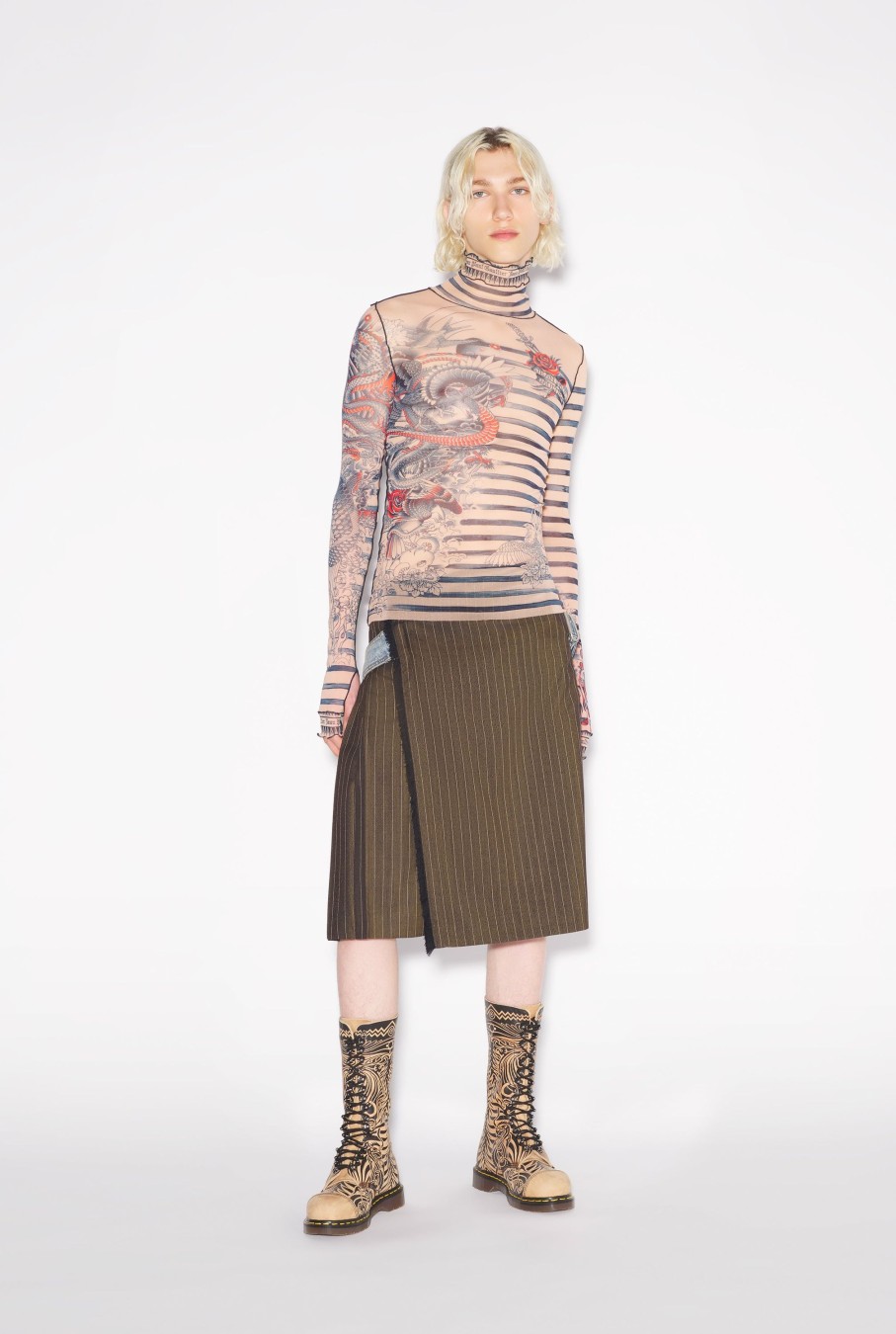 Tattoo Collection Jean Paul Gaultier | The Nude Sailor Tattoo Top