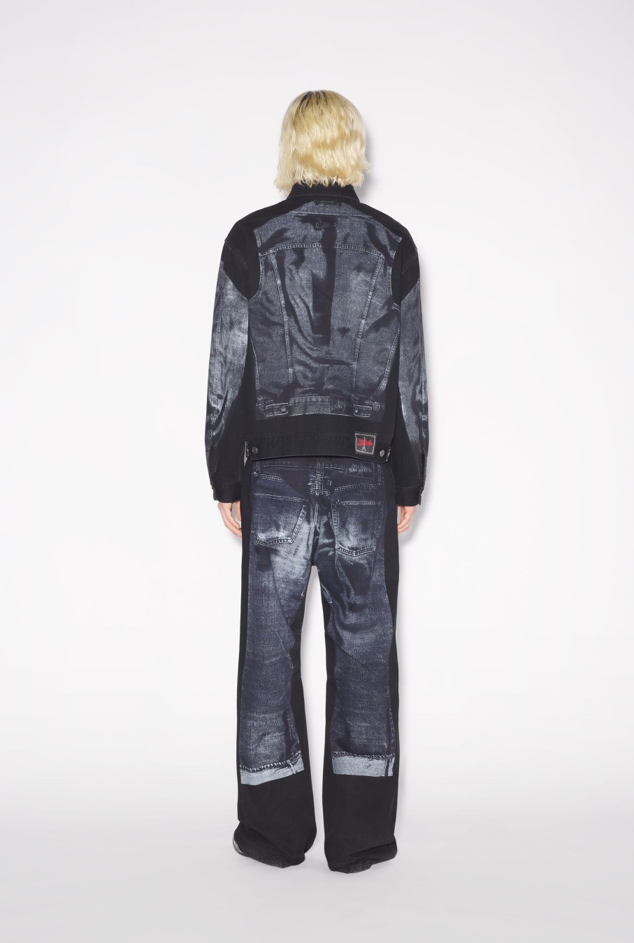 Denim Jean Paul Gaultier | The Black Trompe L'Oeil Denim Jacket