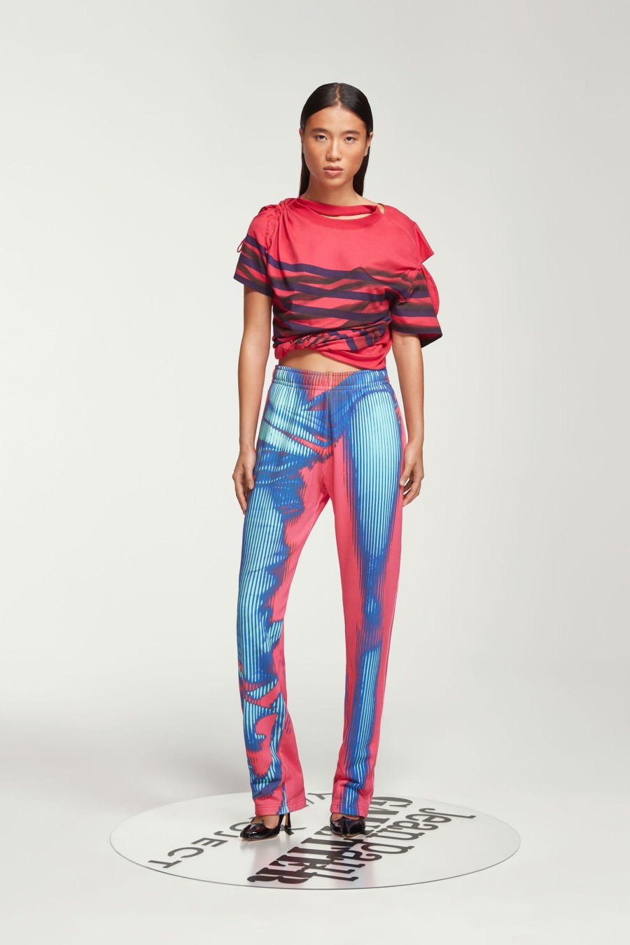 Jpg X Y/Project Jean Paul Gaultier | The Pink & Blue Body Morph Sweatpants