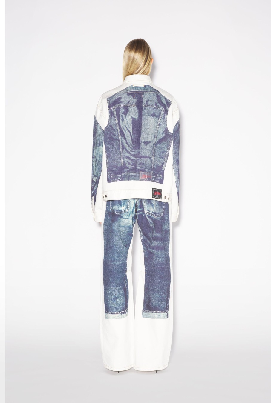 Denim Jean Paul Gaultier | The White Trompe L'Oeil Denim Jacket