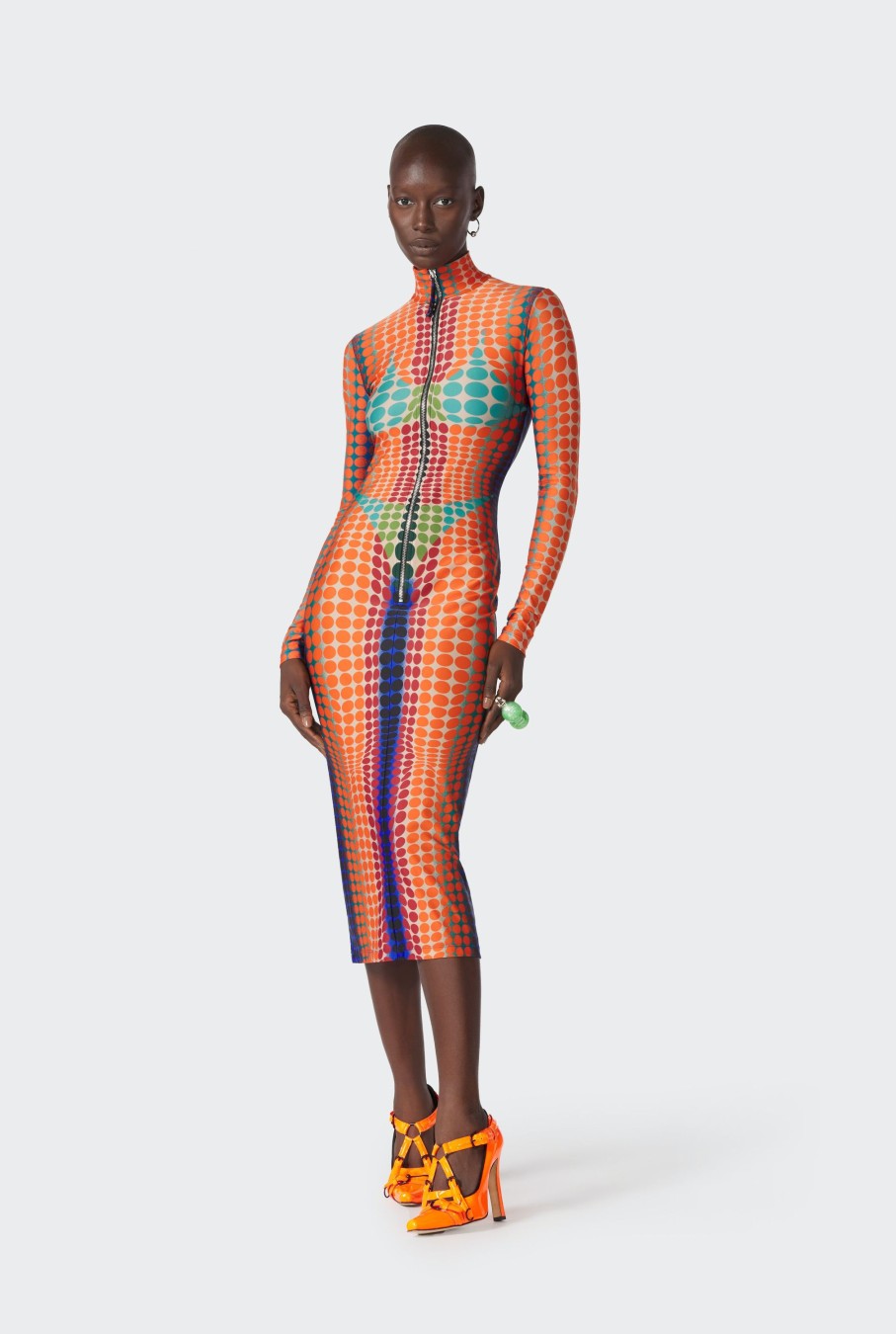 Cyber Jean Paul Gaultier | The Orange Dots Print Dress