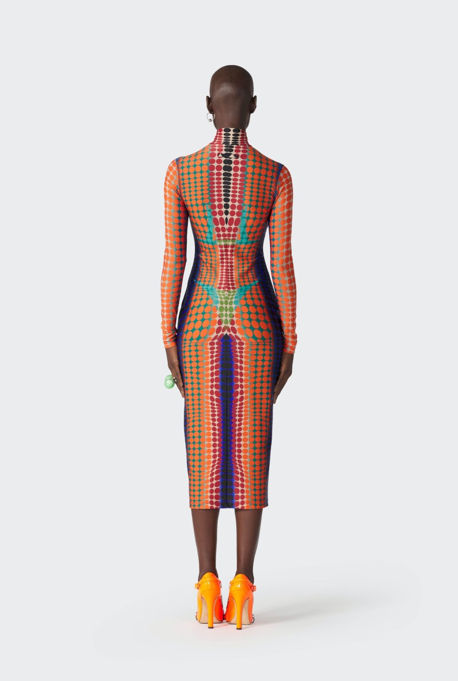 Cyber Jean Paul Gaultier | The Orange Dots Print Dress