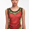 Jpg X Y/Project Jean Paul Gaultier | The Green Trompe-L'Oeil Lingerie Tank Top