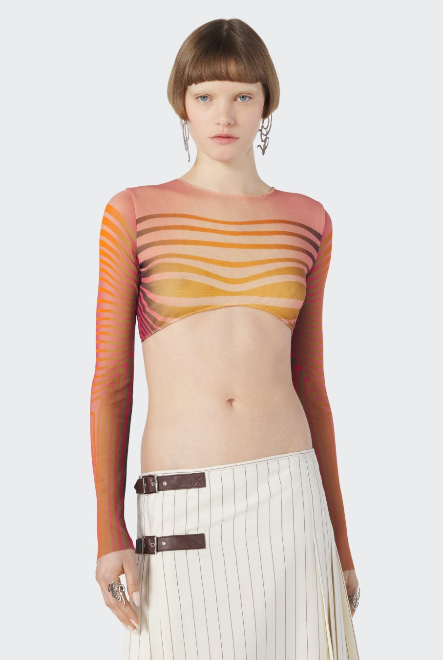 Flowers Jean Paul Gaultier | The Red Body Morphing Crop Top