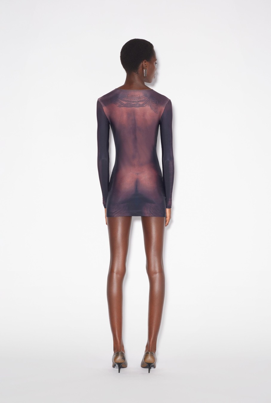 Tattoo Collection Jean Paul Gaultier | The Short Ebony Body Tattoo Dress