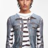 Jpg X Y/Project Jean Paul Gaultier | The Blue Trompe-L'Oeil Denim Jacket Top