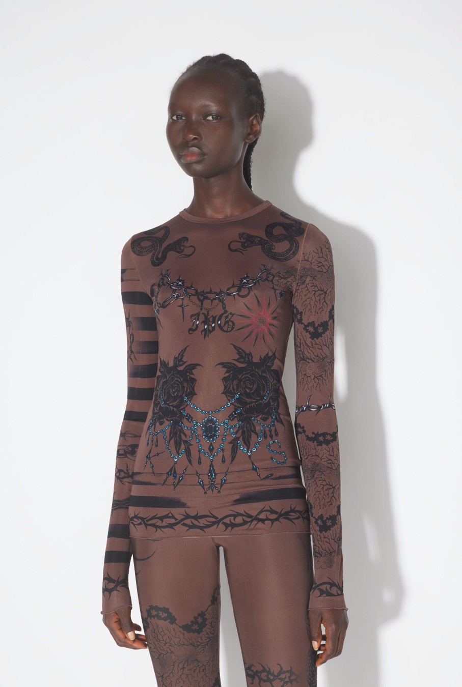 Jpg X Knwls Jean Paul Gaultier | The Ebony Tattoo Top