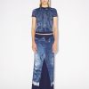 Denim Jean Paul Gaultier | The Blue Denim Trompe L'Oeil Skirt