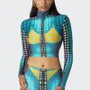 Cyber Jean Paul Gaultier | The Blue Dots Print Top