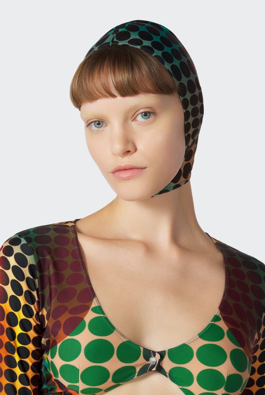 Cyber Jean Paul Gaultier | The Brown Dots Print Hood