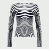 Dress Like Jean Paul Jean Paul Gaultier | The Navy Blue Body Morphing Knit Top