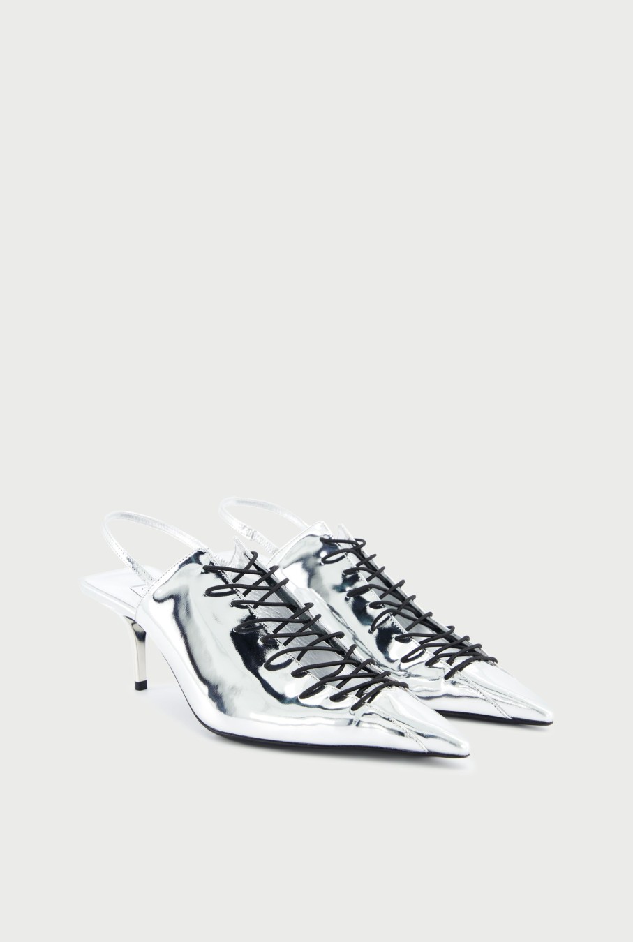 Jpg X Jimmy Choo Jean Paul Gaultier | Jean Paul Gaultier / Jimmy Choo Silver Sling Back 60