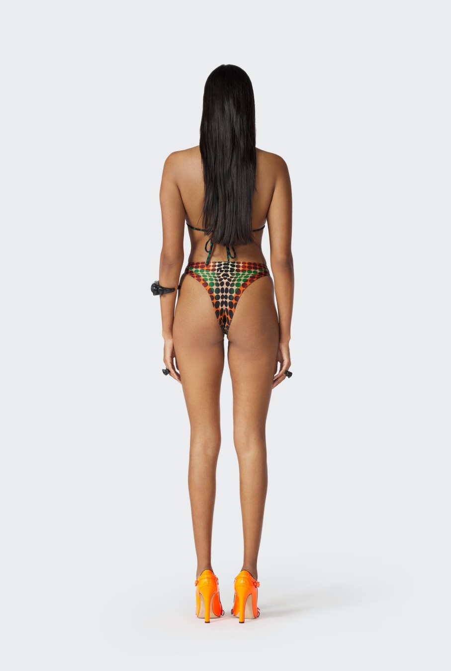 Cyber Jean Paul Gaultier | The Brown Dots Print Bikini Bottom