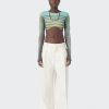 Flowers Jean Paul Gaultier | Exclusive - The Blue Body Morphing Crop Top