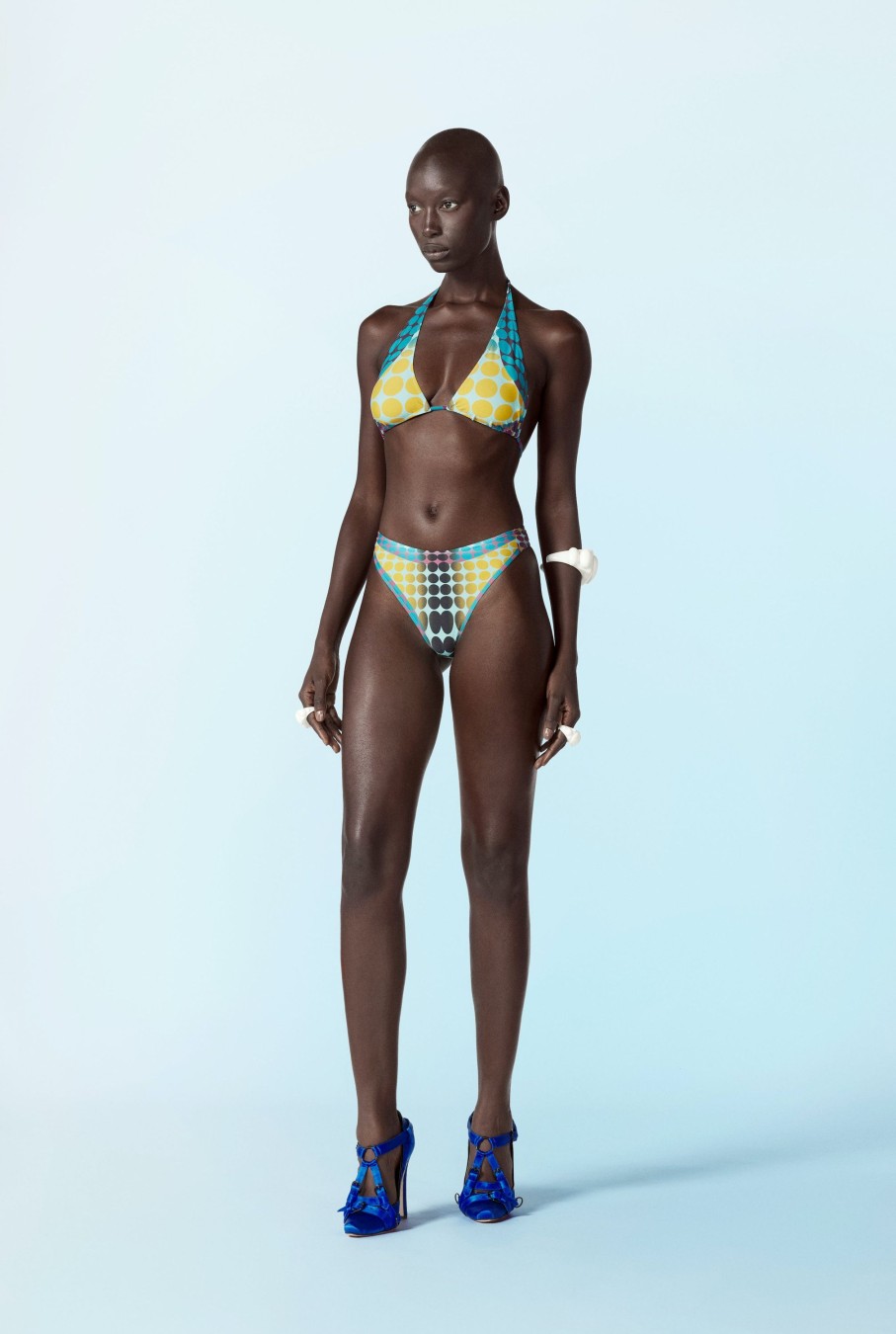 Cyber Jean Paul Gaultier | The Blue Dots Print Bikini Bottom