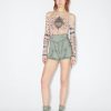 Jpg X Knwls Jean Paul Gaultier | The Green Denim Corset Mini Shorts