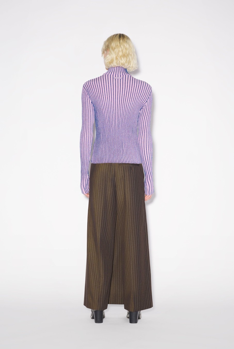 Knitwear Jean Paul Gaultier | The Pink Lurex Trompe L'Oeil Top