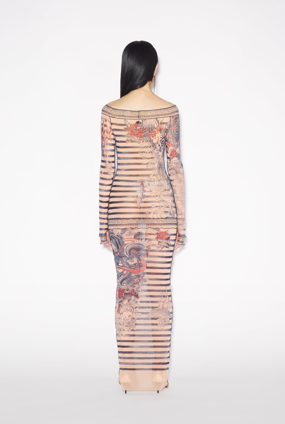 Tattoo Collection Jean Paul Gaultier | The Long Nude Sailor Tattoo Dress