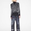 Denim Jean Paul Gaultier | The Black Denim Trompe L'Oeil Top