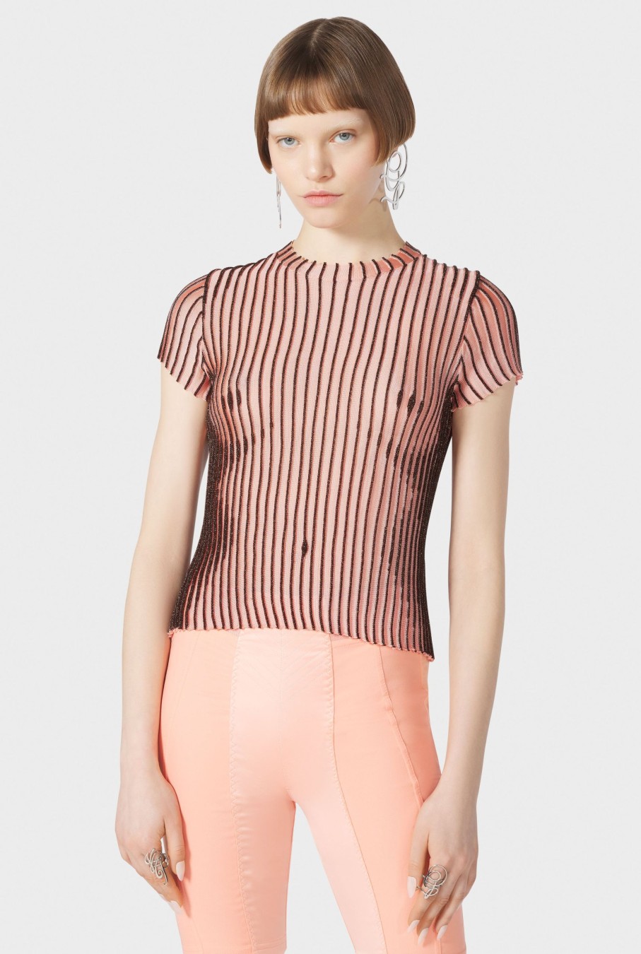 Flowers Jean Paul Gaultier | The Pink Lurex Top