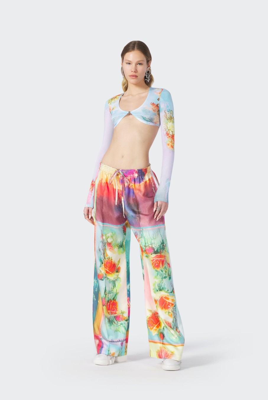 Flowers Jean Paul Gaultier | The Blue Body Flower Crop Top