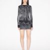 Denim Jean Paul Gaultier | The Short Black Denim Trompe L'Oeil Dress