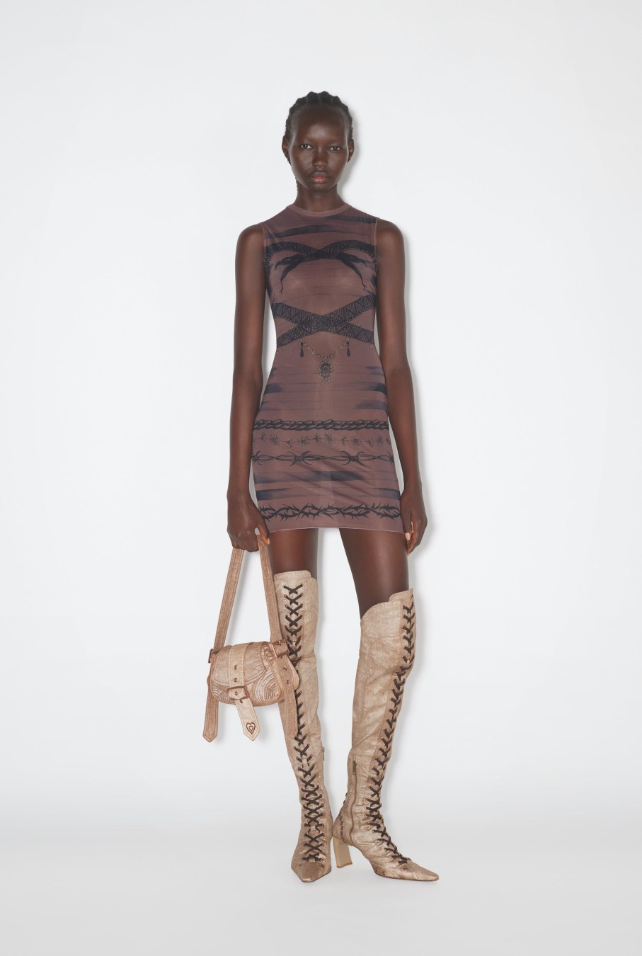 Jpg X Knwls Jean Paul Gaultier | The Ebony Tattoo Dress