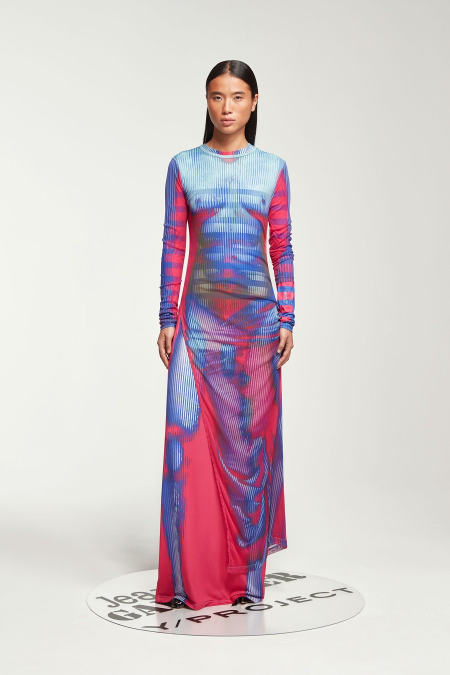 Jpg X Y/Project Jean Paul Gaultier | The Pink & Blue Body Morph Dress