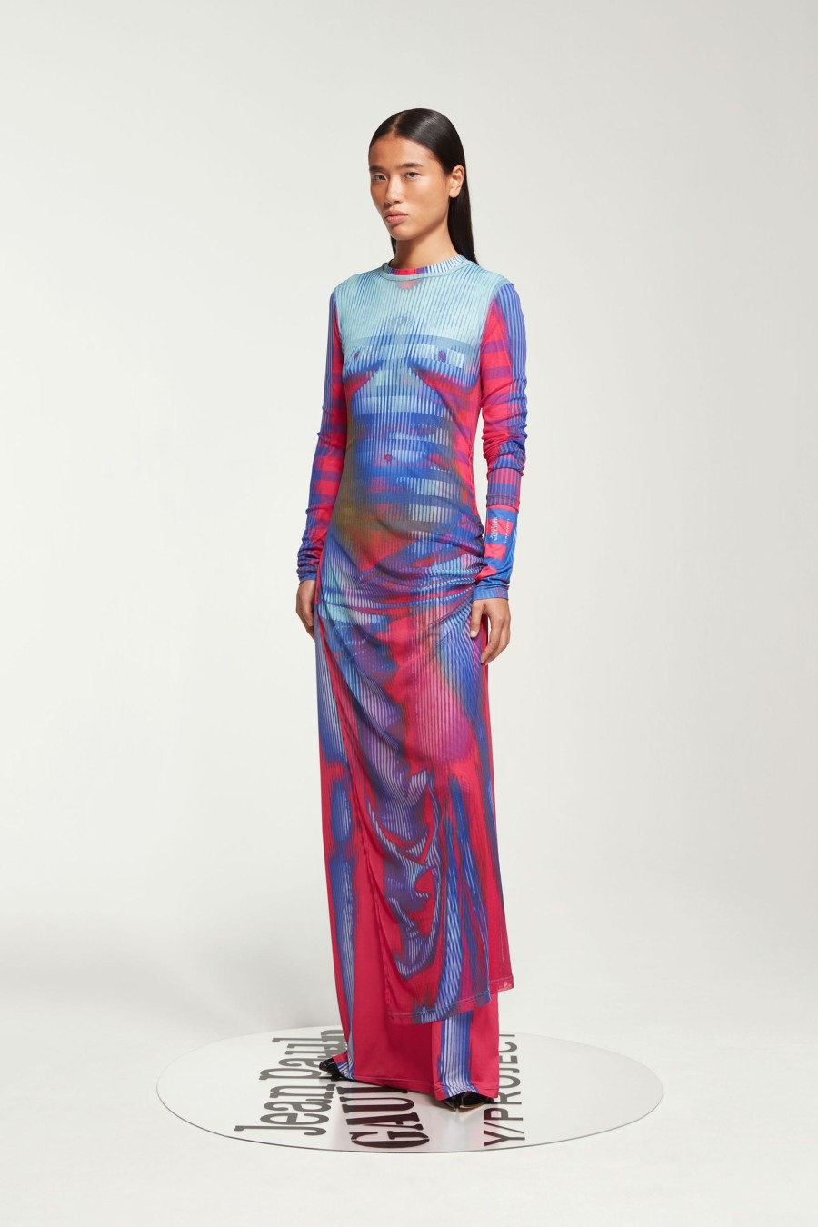 Jpg X Y/Project Jean Paul Gaultier | The Pink & Blue Body Morph Dress