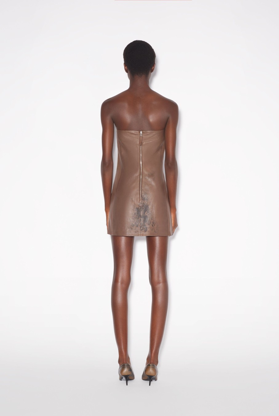 Dresses And Skirts Jean Paul Gaultier | The Ebony Tattoo Leather Dress