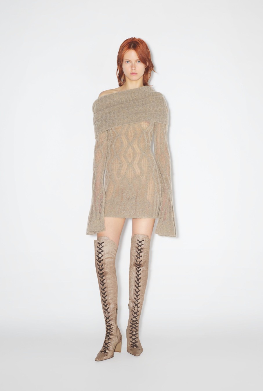 Jpg X Knwls Jean Paul Gaultier | The Beige Knit Dress