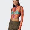 Cyber Jean Paul Gaultier | The Orange Dots Print Top