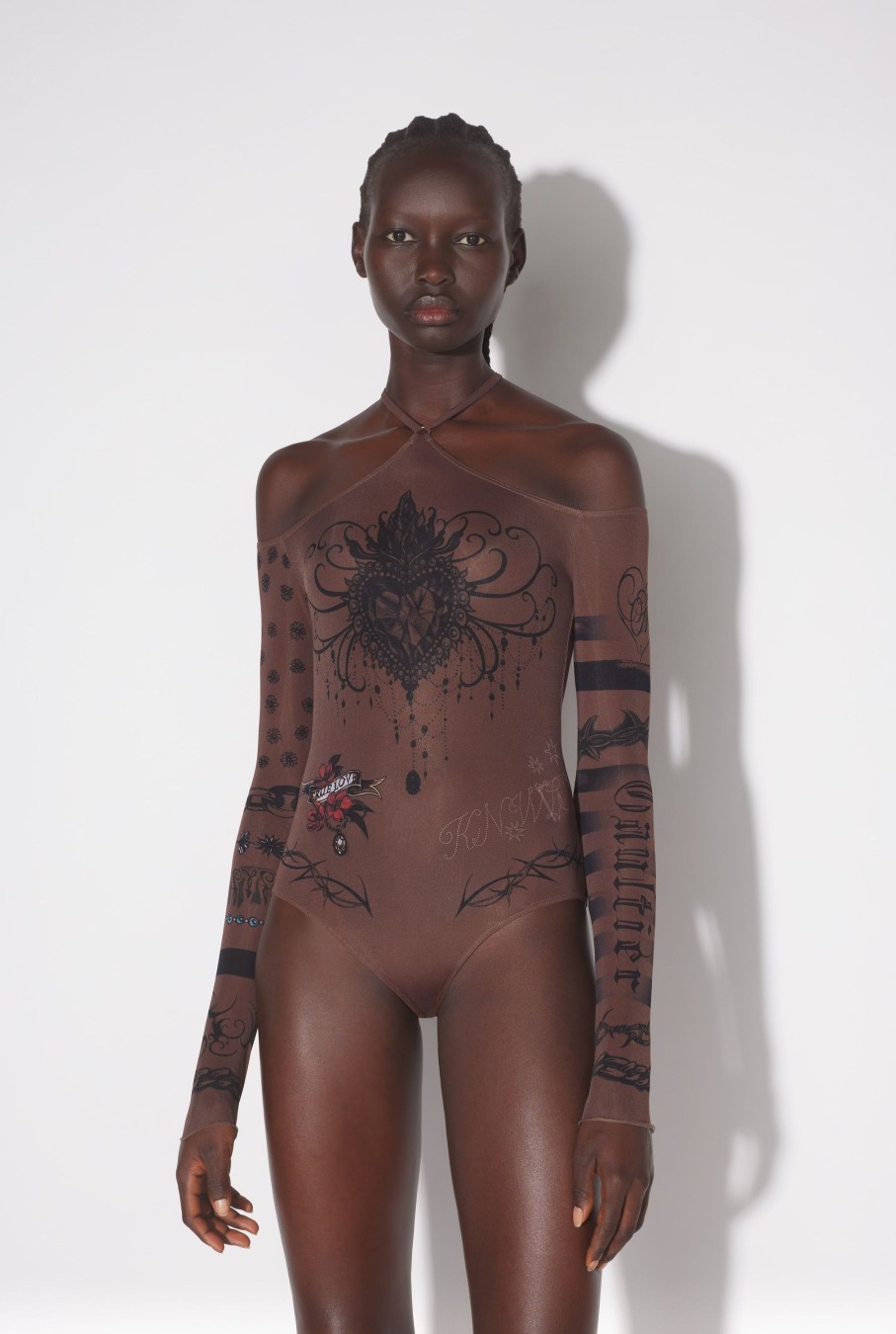 Jpg X Knwls Jean Paul Gaultier | The Ebony Tattoo Bodysuit