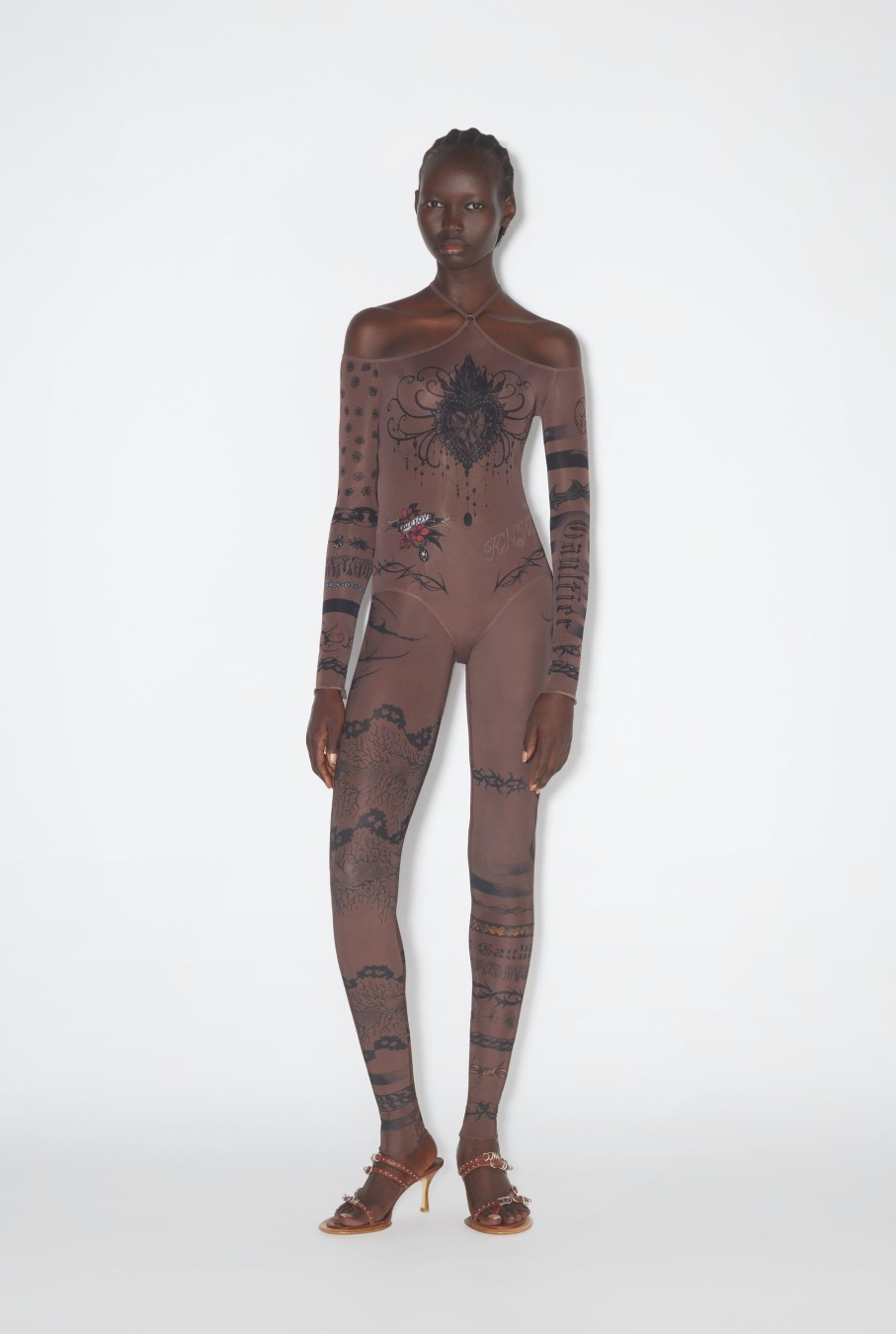 Jpg X Knwls Jean Paul Gaultier | The Ebony Tattoo Bodysuit