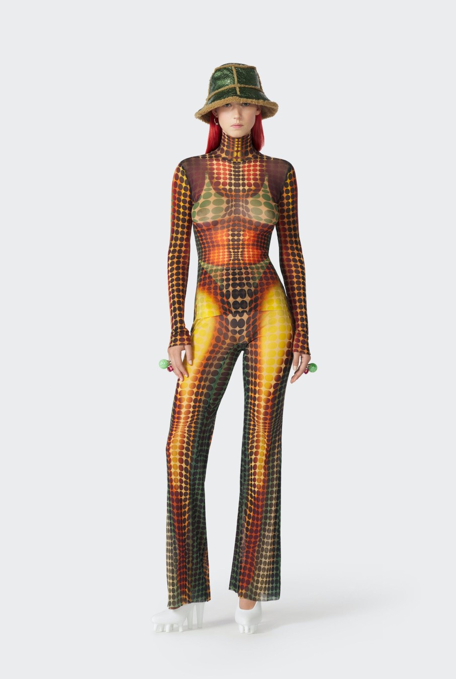 Cyber Jean Paul Gaultier | The Brown Dots Print Pants