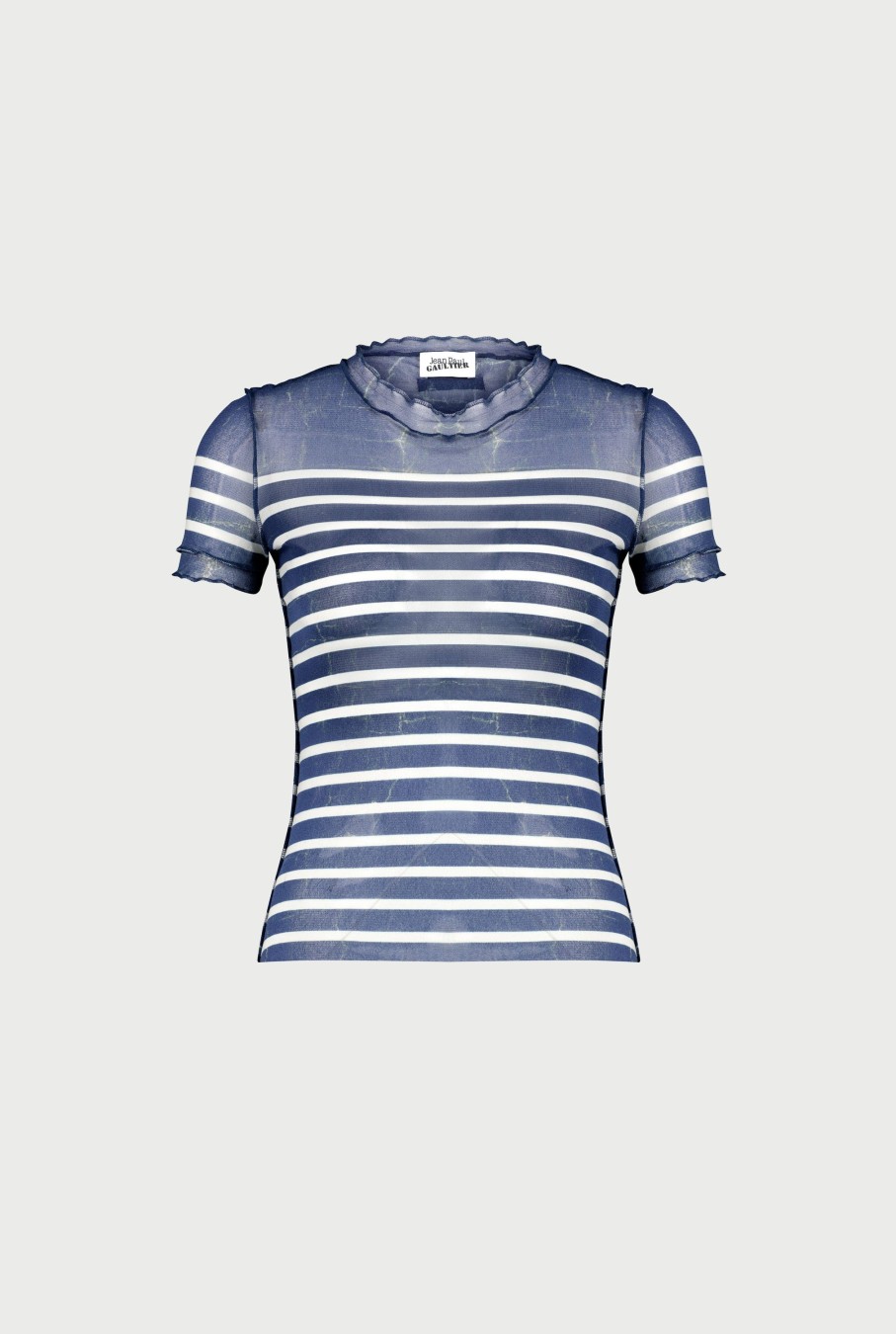 Dress Like Jean Paul Jean Paul Gaultier | The Blue "Crackling" Sailor Top