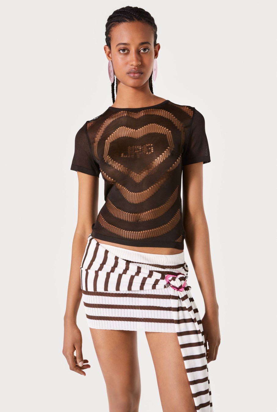 Evidemment Jean Paul Gaultier | The Openworked Jpg Heart T-Shirt