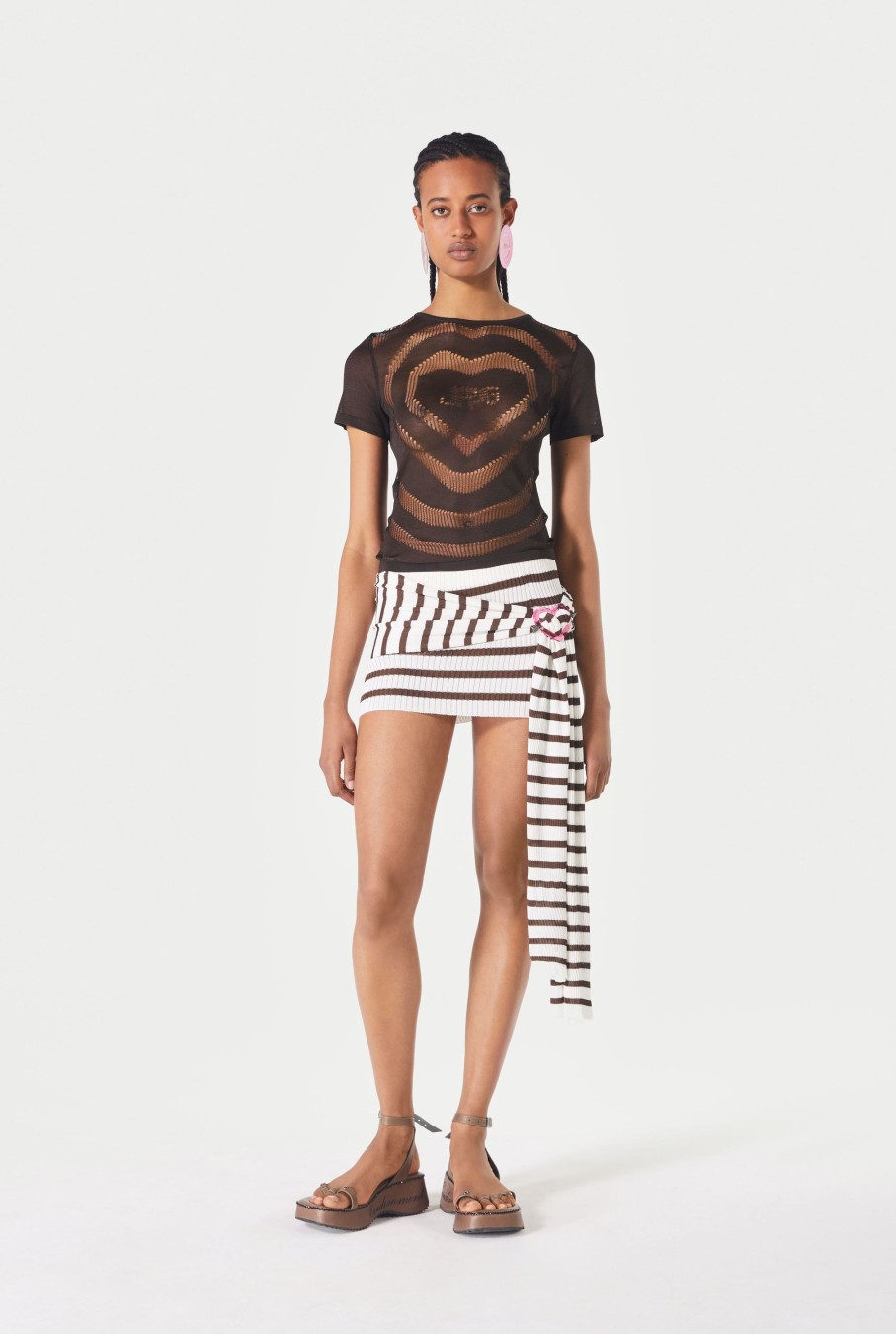 Evidemment Jean Paul Gaultier | The Openworked Jpg Heart T-Shirt