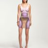 Jpg X Y/Project Jean Paul Gaultier | The Purple & Beige Body Morph Mini Skirt