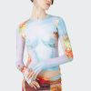 Flowers Jean Paul Gaultier | The Blue Body Flower Top