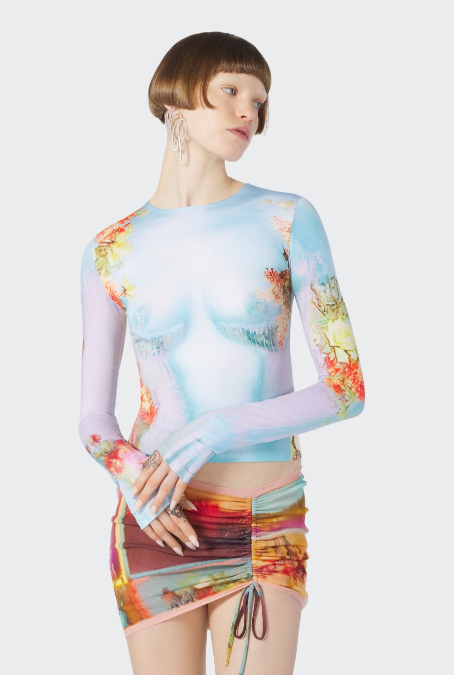 Flowers Jean Paul Gaultier | The Blue Body Flower Top