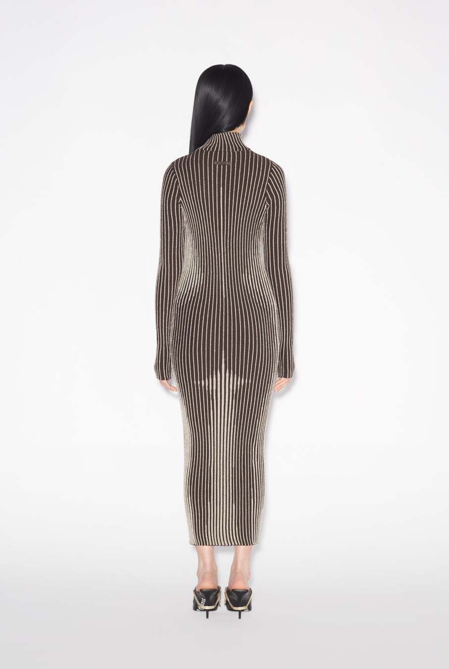 Dresses And Skirts Jean Paul Gaultier | The Brown Lurex Trompe L'Oeil Dress