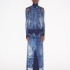 Denim Jean Paul Gaultier | The Long Blue Denim Trompe L'Oeil Dress