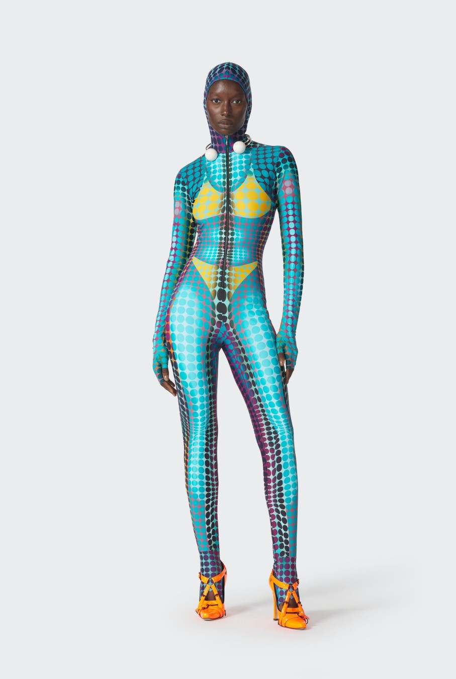 Cyber Jean Paul Gaultier | The Blue Dots Print Jumpsuit