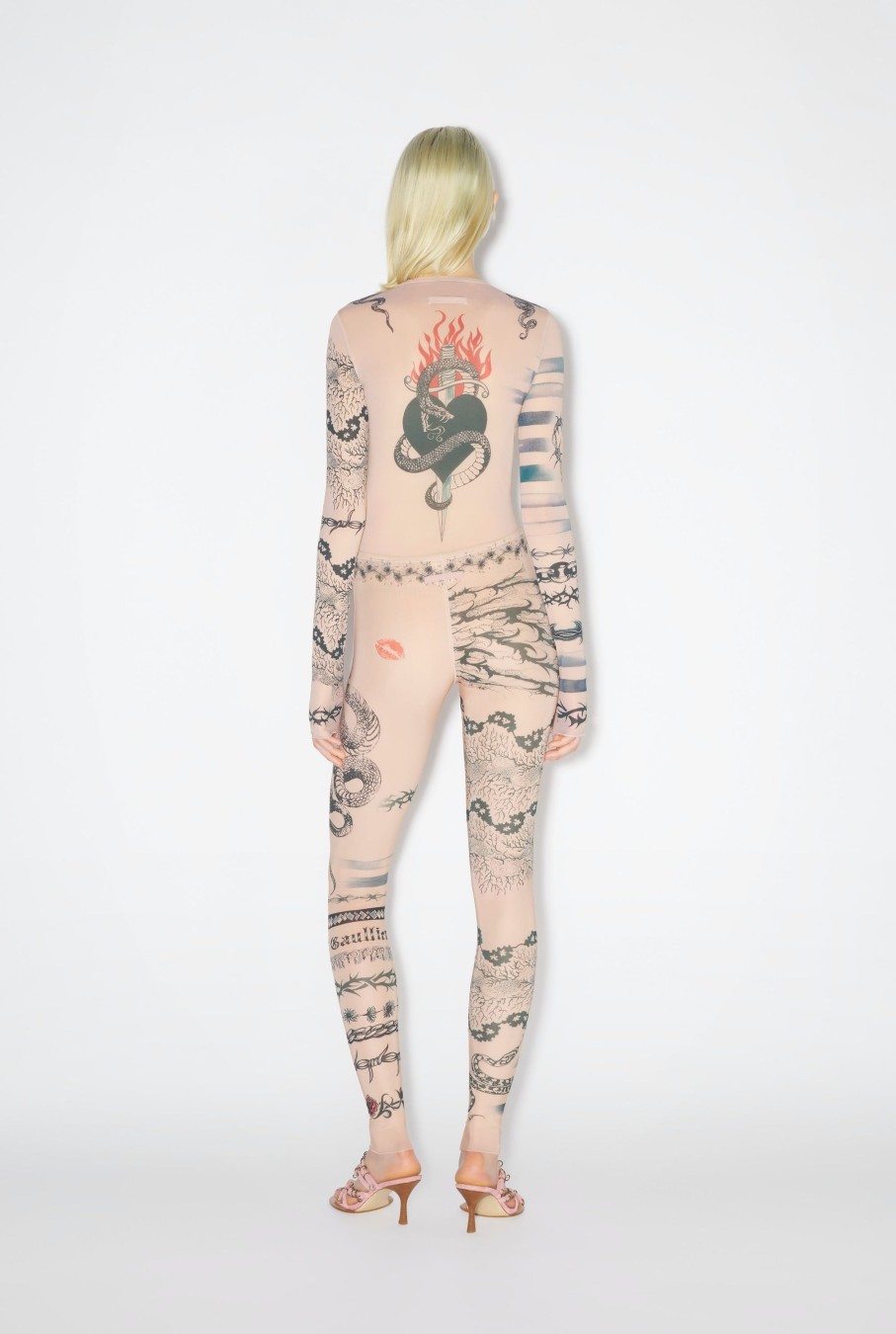 Jpg X Knwls Jean Paul Gaultier | The Nude Tattoo Leggings