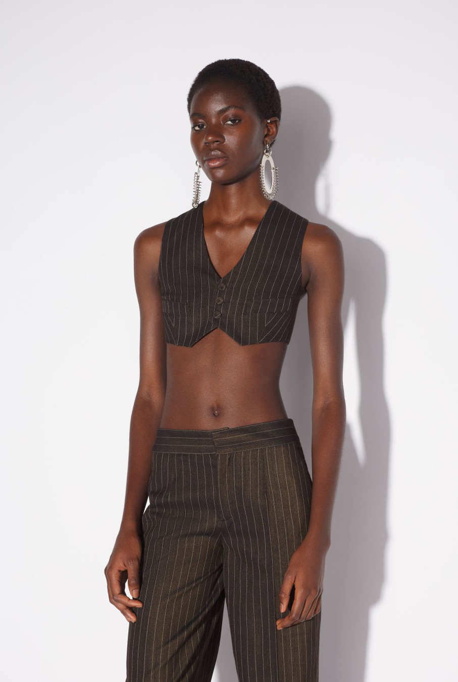 Tops Jean Paul Gaultier | The Cropped Suit Vest