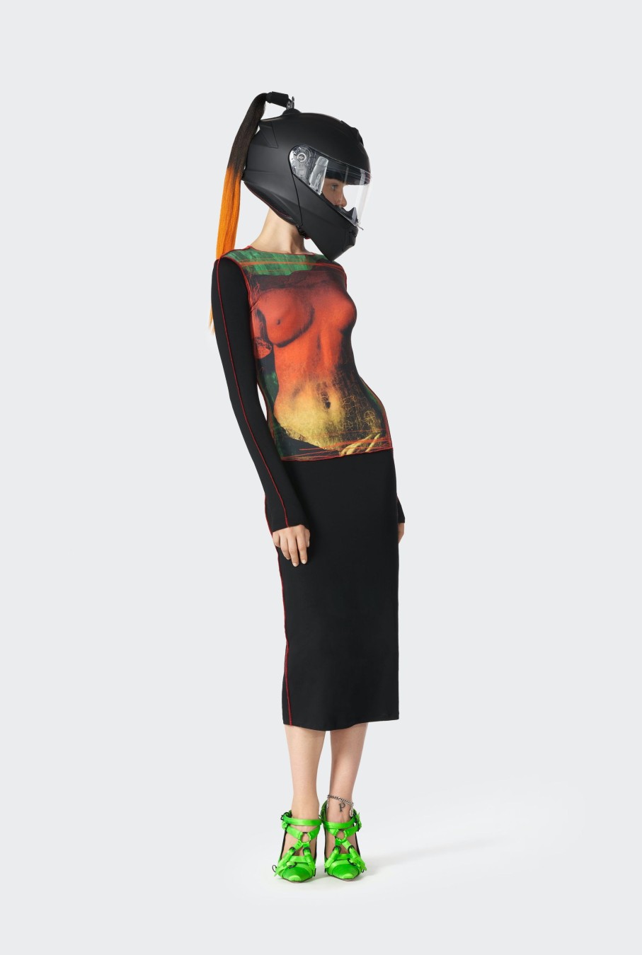 Burn Collection Jean Paul Gaultier | The Statue Print Dress